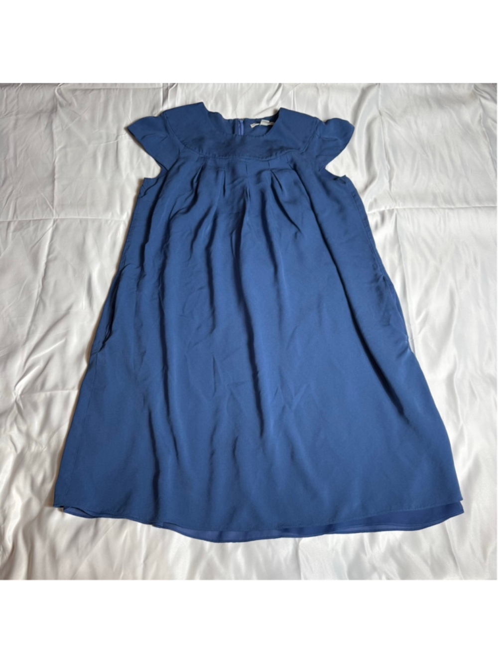 Women's Banana Republic Blue Silk Blend Dress M
